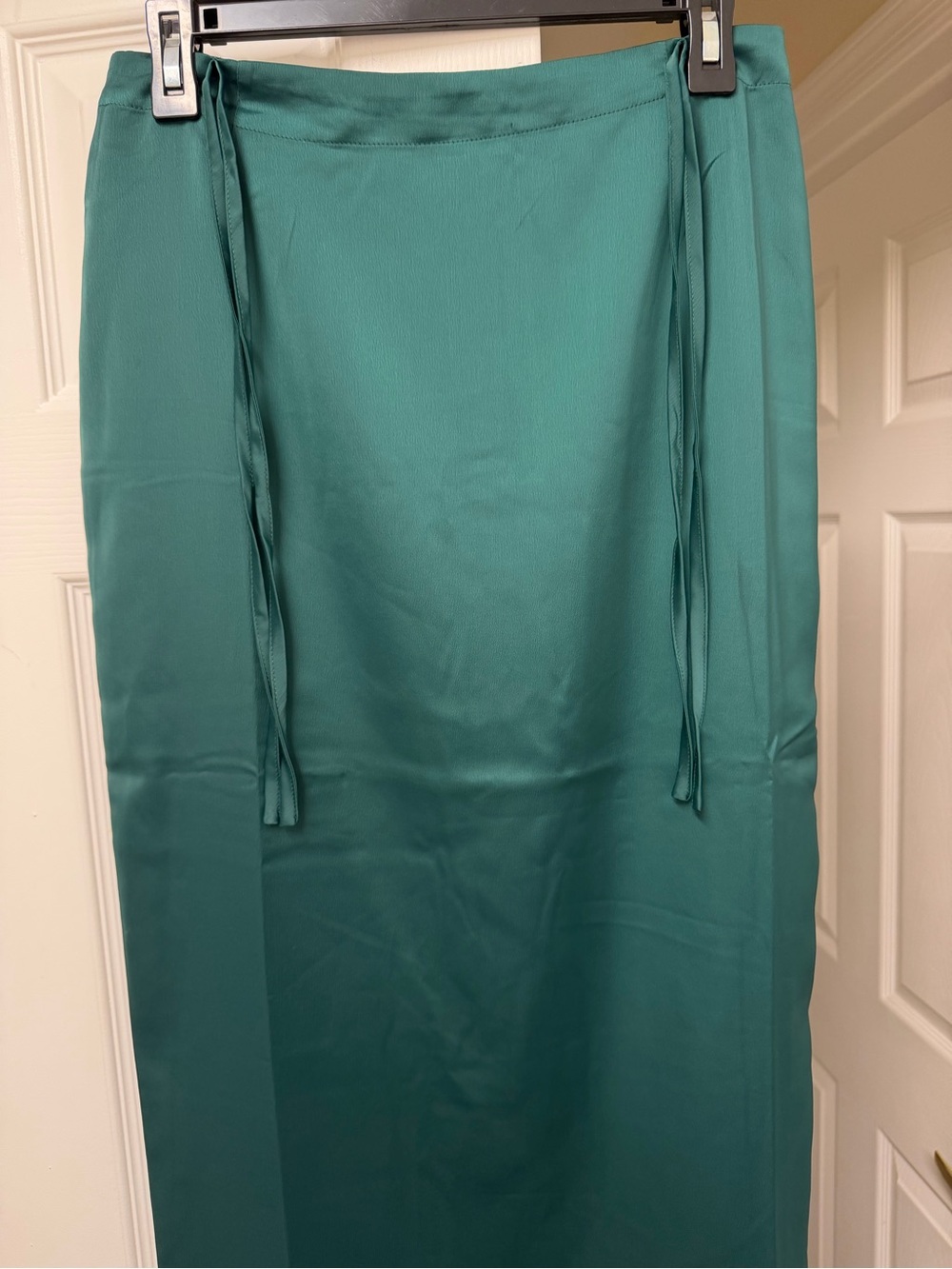 NWT Free People Rosetto Column Skirt Emerald Green Size 6 - Picture 6 of 14